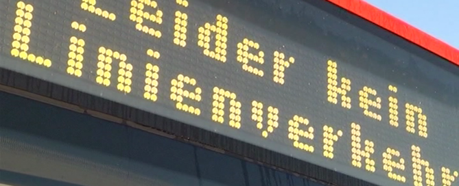 Streik im Nahverkehr