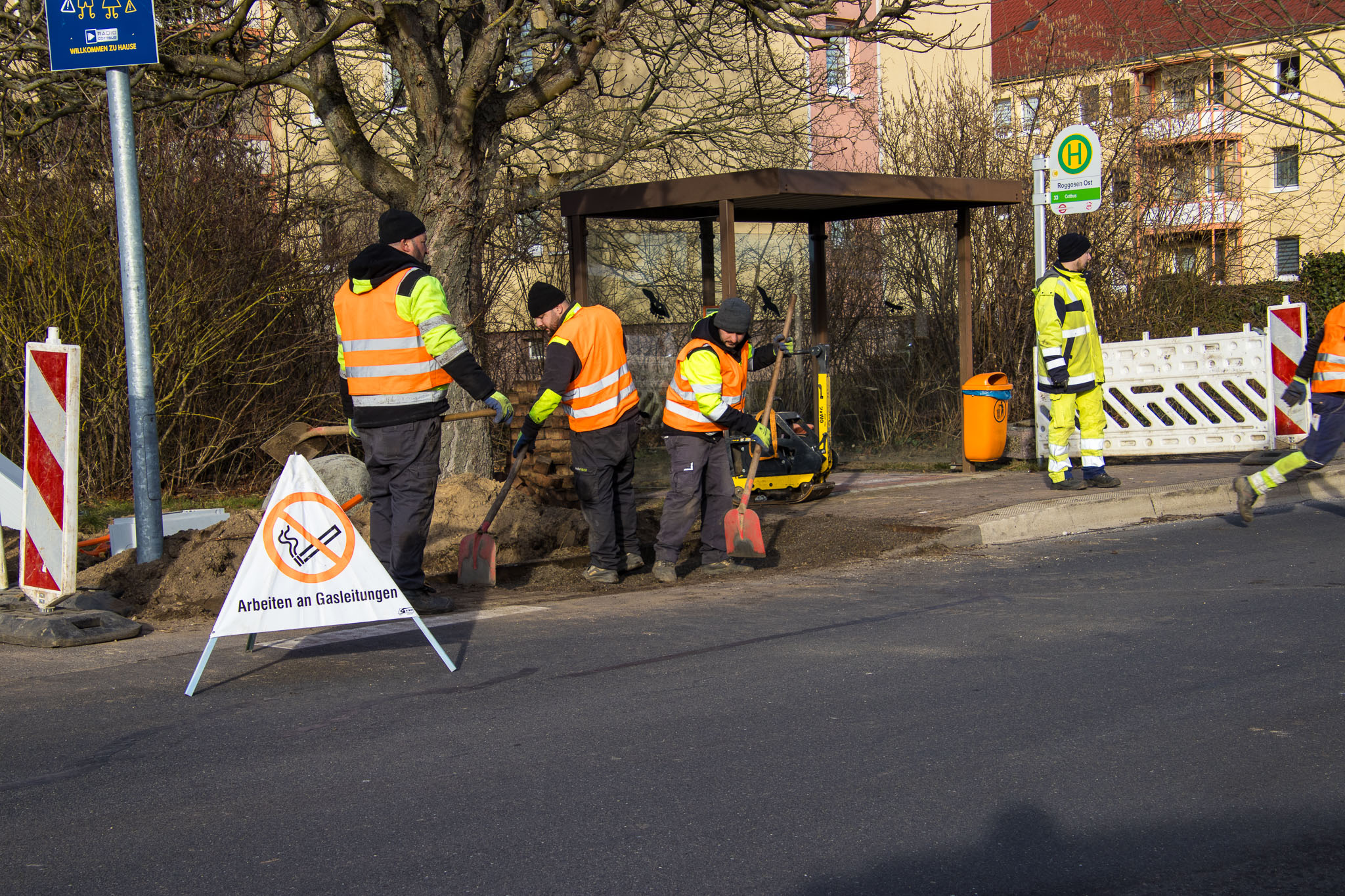 2025-01-22_SPNHGas_NeuhausenSpree-5 Arbeiten an einer beschädigten Gasleitung in Roggosen.