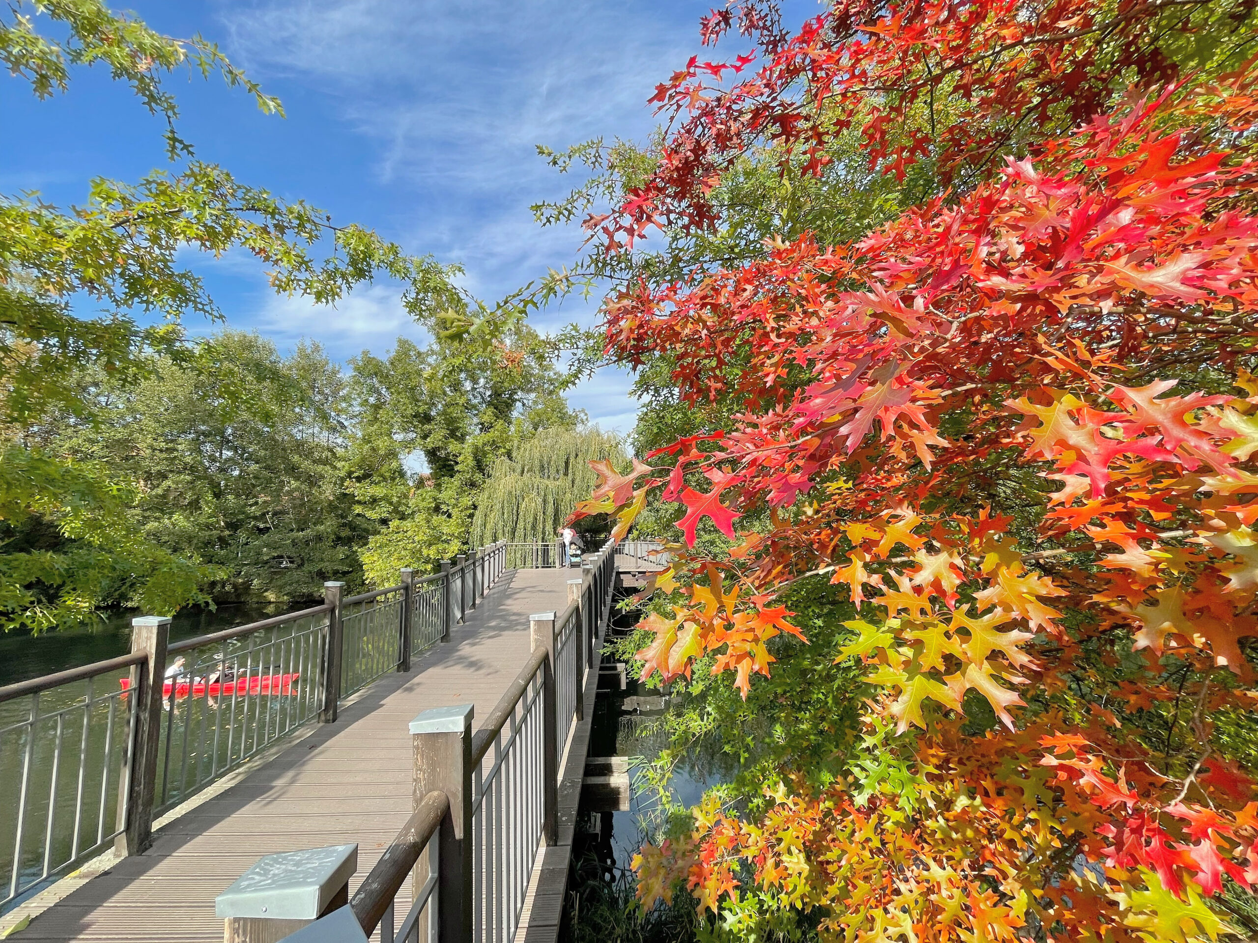 Brücke Lübben Die Fußgängerbrücke in der SpreeLagune in Lübben.