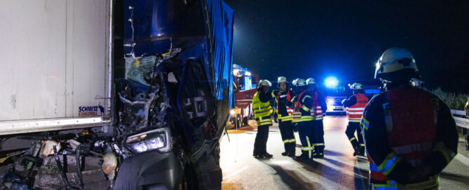 Unfall auf der Autobahn
