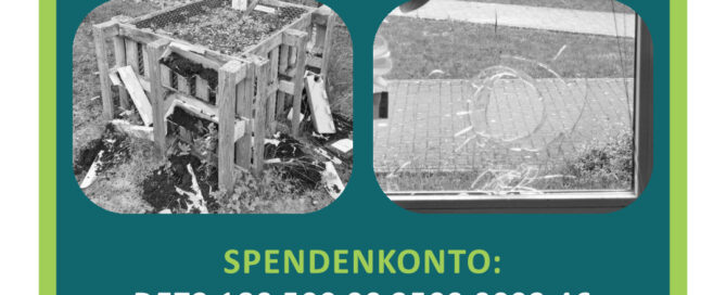 Spendenaufruf als Plakat