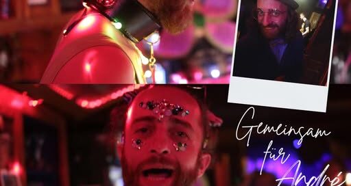Auf dem Bild ist ein junger Mann in Partyoutfit zu sehen