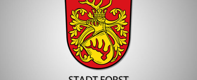 Das Bild zeigt das Wappen der Stadt Forst.