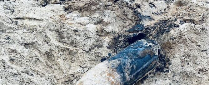 Absperrung nach Bombenfund