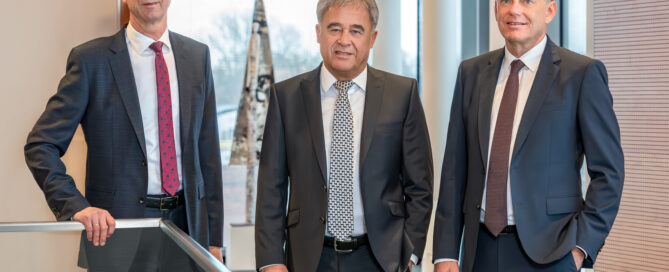 Thomas Heinze, Ulrisch Lepsch, Ralf Braun von der Sparkasse Spree-Neiße.
