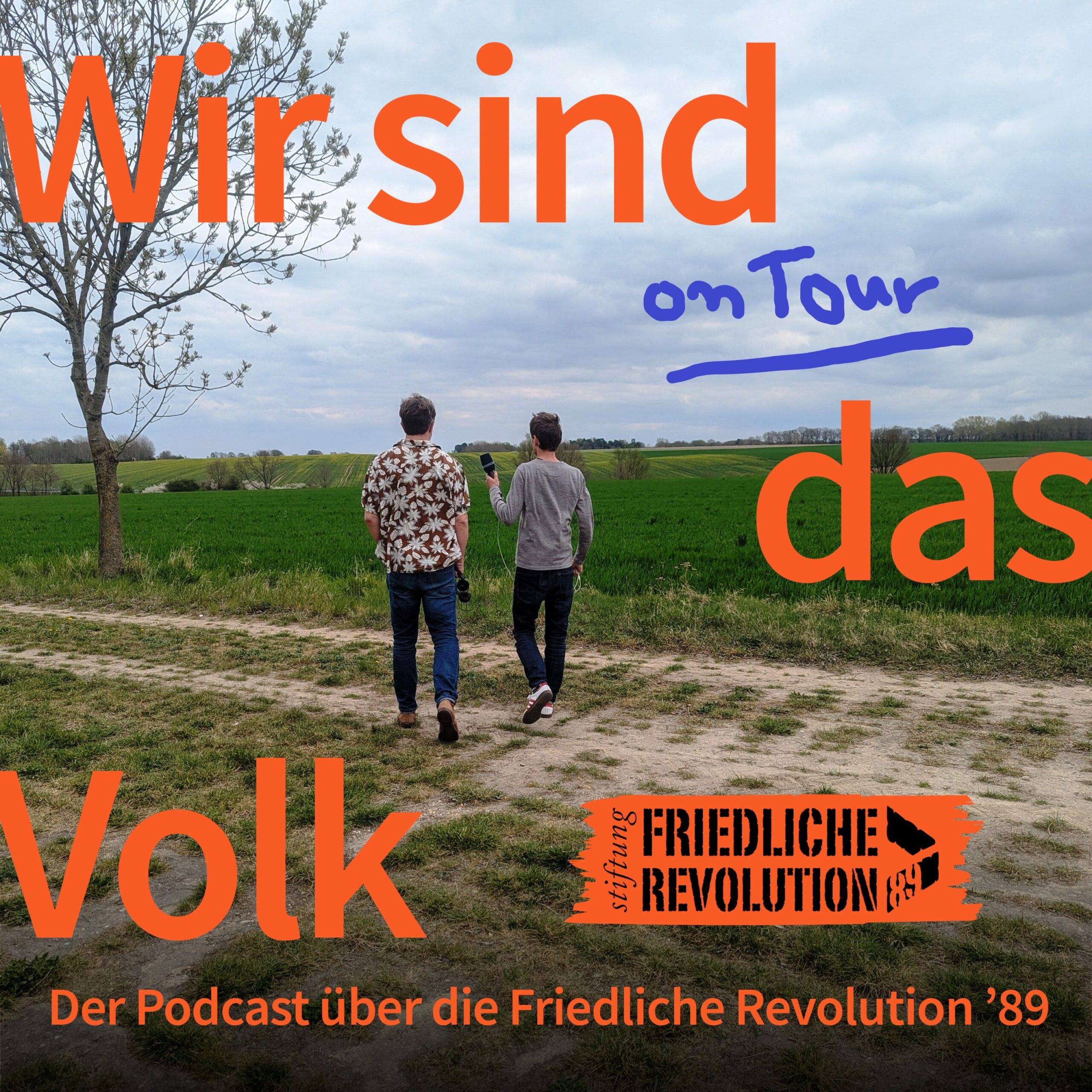 pdcast Die Cover-Grafik zum Live-Podcast "Wir sind das Volk".
