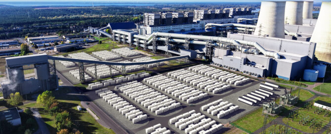 Luftaufnahme vom Kraftwerk Jänschwalde