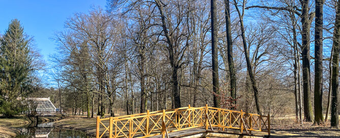neue Brücke im Branitzer Park
