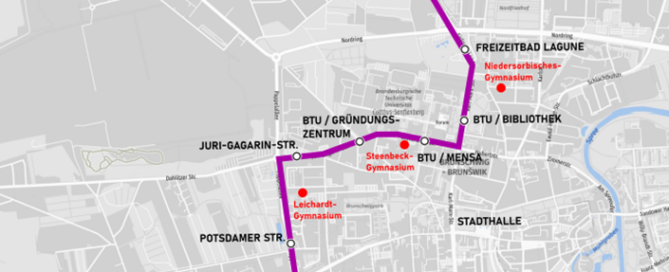 Karte vom Verkehrsnetz