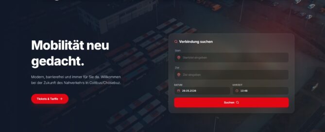 Neue Website von Cottbusverkehr: Mehr Service, mehr Übersicht, mehr Nähe zum Fahrgast