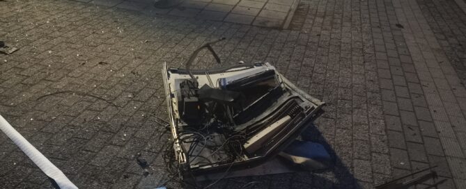 Fahrscheinautomat gesprengt