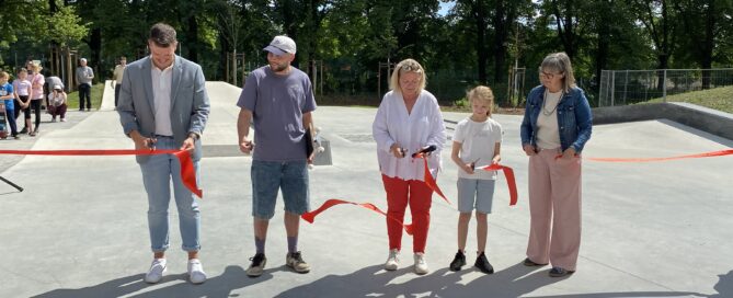 Eine neue Skateranlage wird eingeweiht