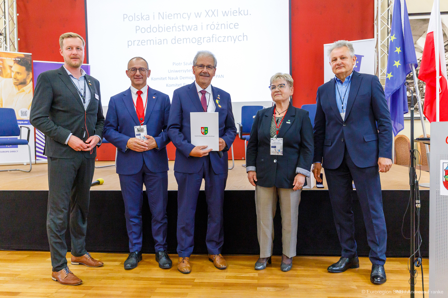 Deutsch-Polnischer Zukunftsstammtisch Das Foto zeigt Vertreter aus Deutschland und Polen beim Deutsch-Ponlischen Zukunftsstammtisch. Foto: Euroregion SPN / Andreas Franke