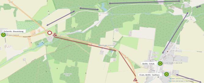Linie 868: Baustelle bringt Fahrplanänderungen und Haltestellenausfälle