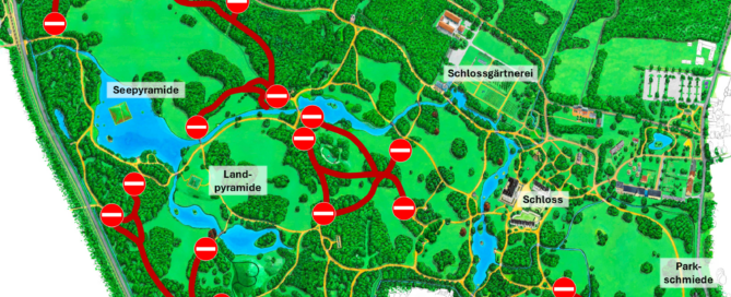 Karte vom Branitzer Park