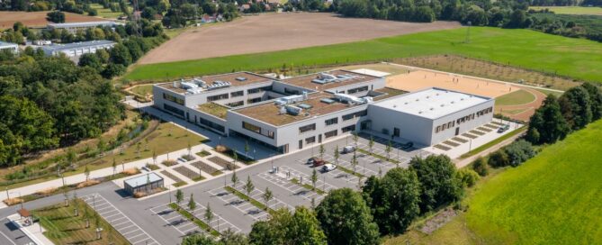 Luftbild Gesamtschule Kolkwitz