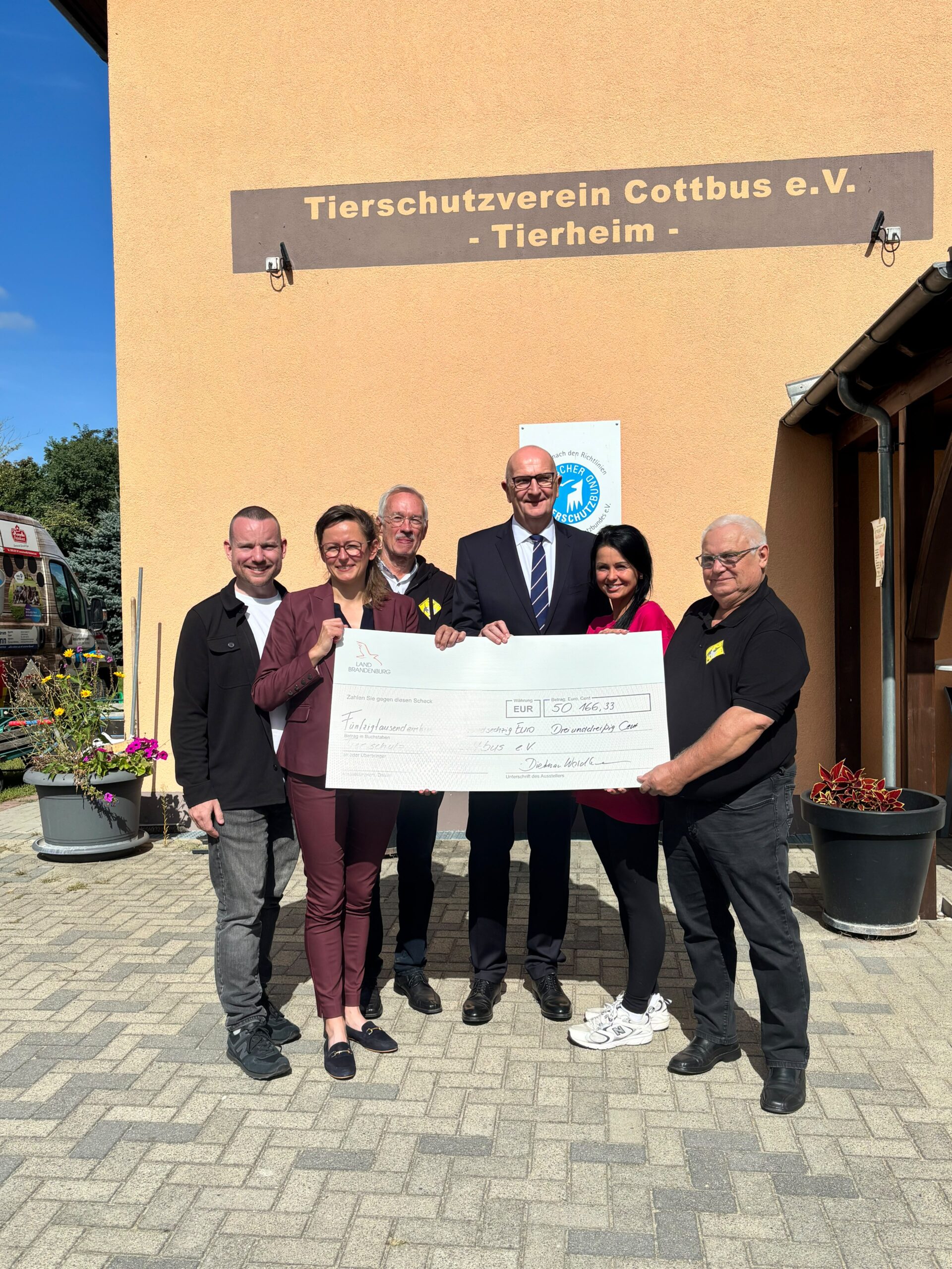 Spende Tierheim Spendencheck im Cottbuser Tierheim