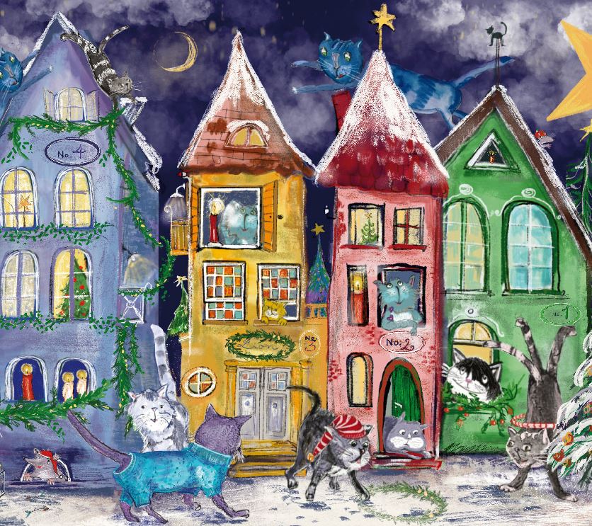 Auf dem Bild ist ein Adventskalender zu sehen